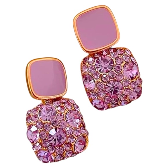 Luxury Female Crystal Zircon Stone Earrings Fashion Silver Color Jewelry NWT - Picture 4 of 4